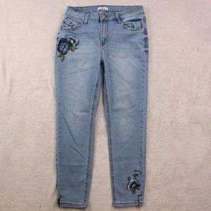 KENSIE JEANS Embroidered Denim